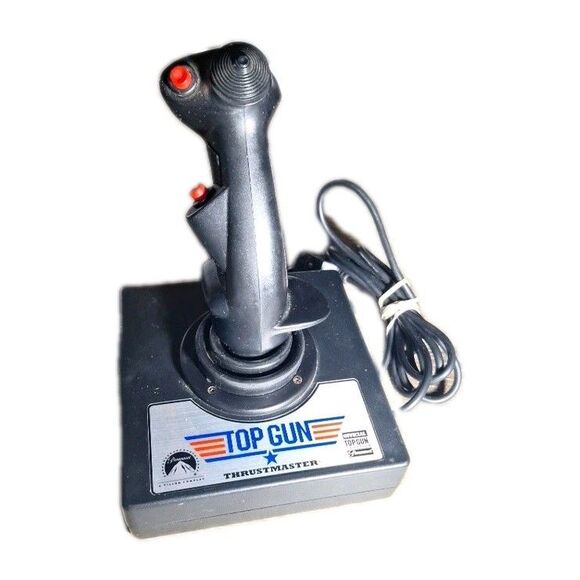 Official TOP GUN Thrustmaster Joystick Flight Stick, 15-Pin Connector Not Tested - Picture 1 of 6